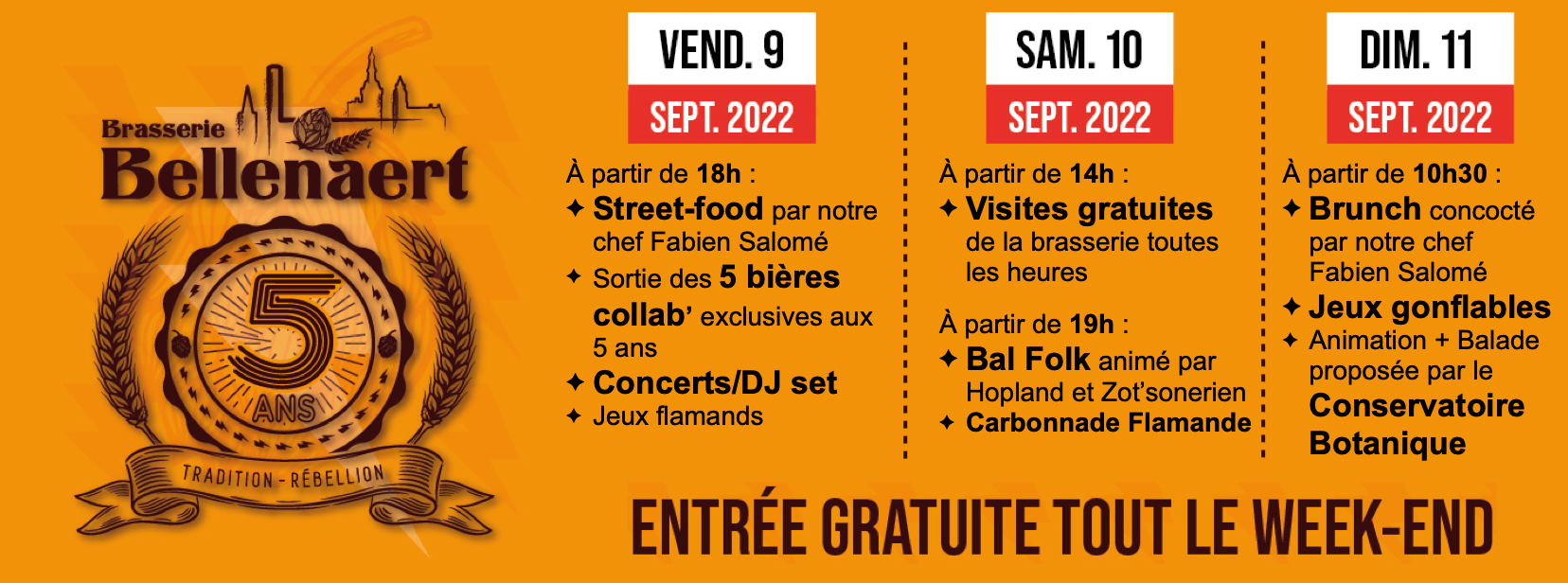 Sortie sur les plantes sauvages pour les 5 ans de la brasserie Bellenaert