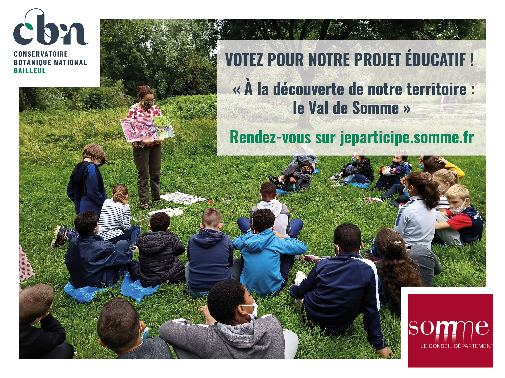 Votez pour notre projet éducatif du budget participatif du Département de la Somme !