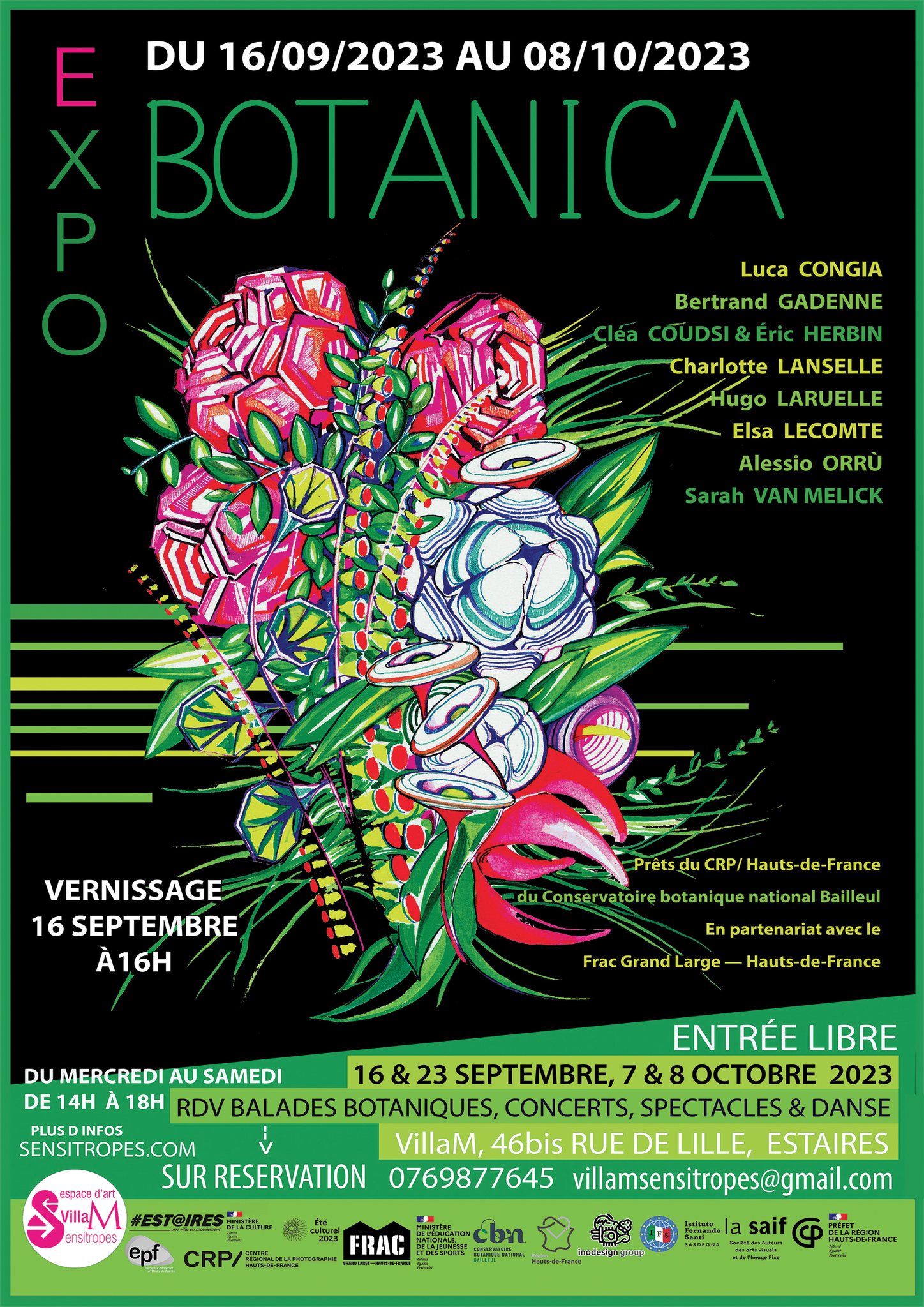 Festival Botanica avec la VillaM et Sensitropes (Estaires, Nord)