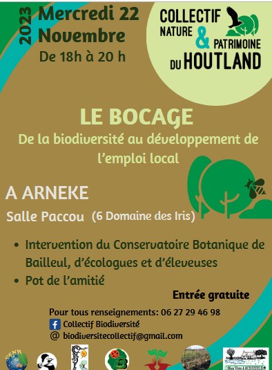 "Le bocage : de la biodiversité au développement de l'emploi local" à Arneke (Nord)