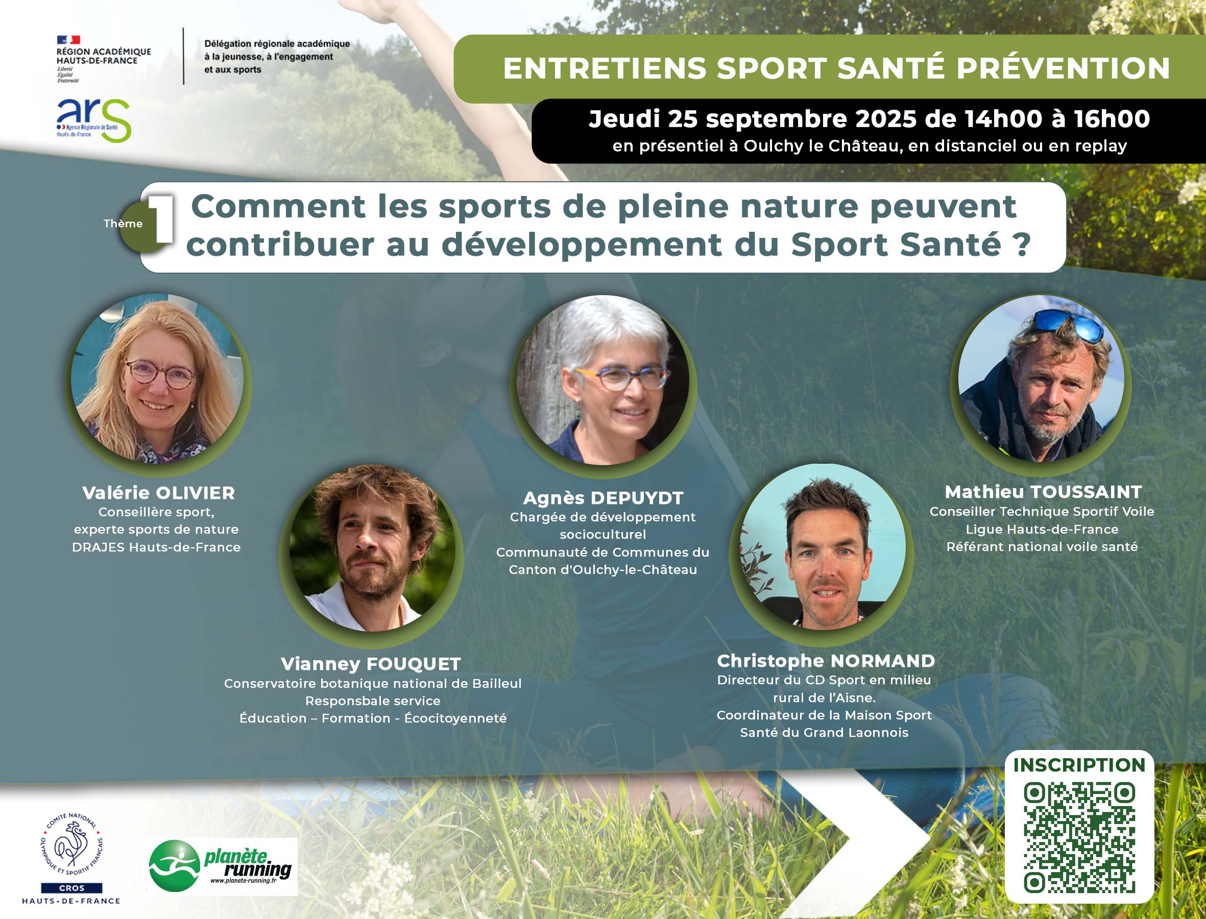 Conférence : Comment les sports de pleine nature peuvent contribuer au développement du Sport Santé ? - Oulchy-le-Château (Aisne)