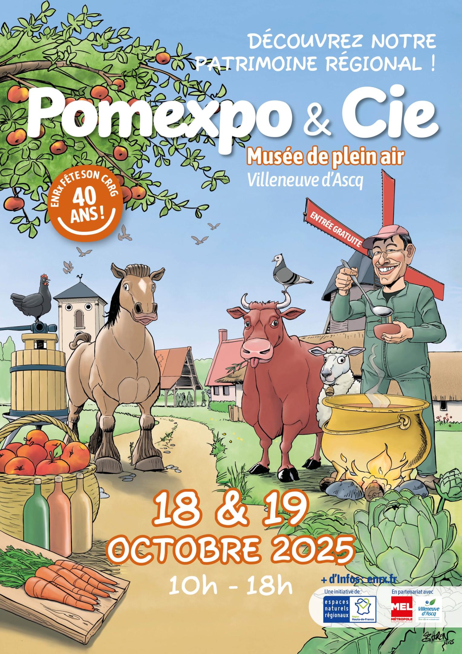 Manifestation Pomexpo & Cie - Musée plein air - Villeneuve d'Ascq (Nord)