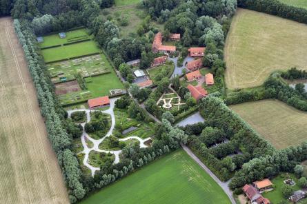 Vue aérienne jardin des plantes sauvages CBNBL