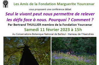Conférence des Amis de la Fondation Marguerite Yourcenar au CBN de Bailleul