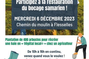 Plantation citoyenne : participez à la restauration du bocage samarien !