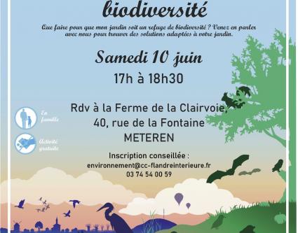 "Mon jardin refuge de biodiversité" à Météren (Nord)