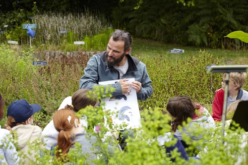 Formation de botanique à un public scolaire