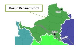 Carte bassin parisien Nord